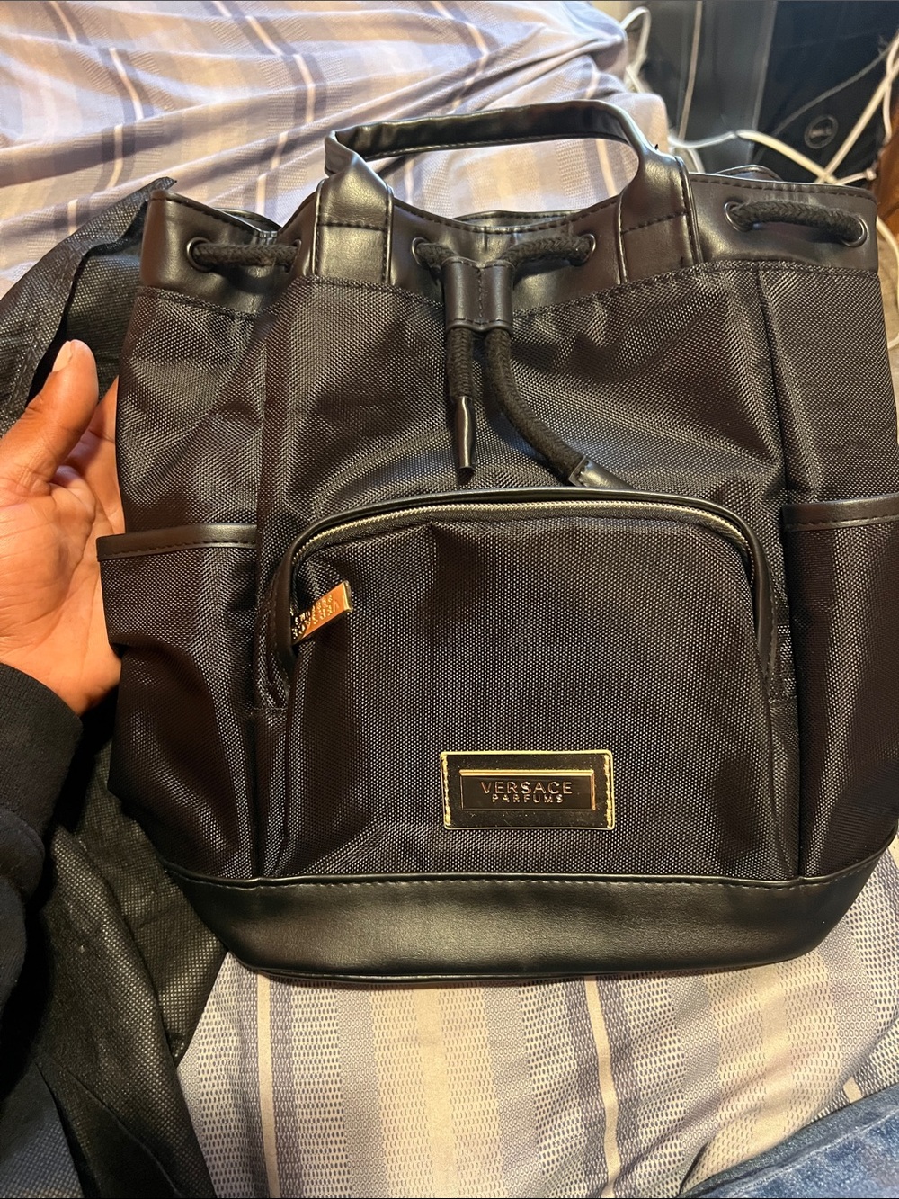 Versace Parfumes Backpack Parfume Designer Backpack Luxury Purse Bag